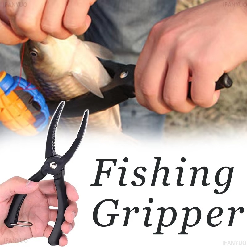 Fishing Lure Making Kit - 屋外用魚制御装置 プラスチック製クランプ フィッシングリップグリップツール コントローラー ルアーフィッシュクランプ ノンスリップグリッパープライヤー