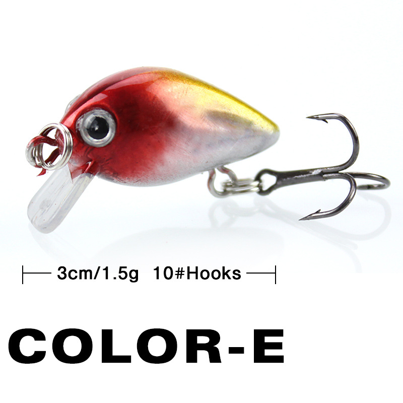 釣りルアー小型ミノーミニウォブル 3 センチメートル 1.5 - Fishing Lure Swimbait のレビューと価格
