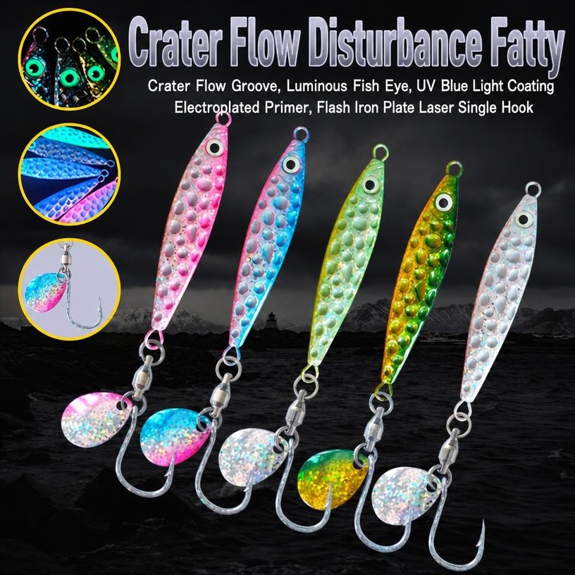 1個入りメタルジグフィッシングルアー UVレーザー反射マイク - Fishing Lure Spoon のレビューと価格