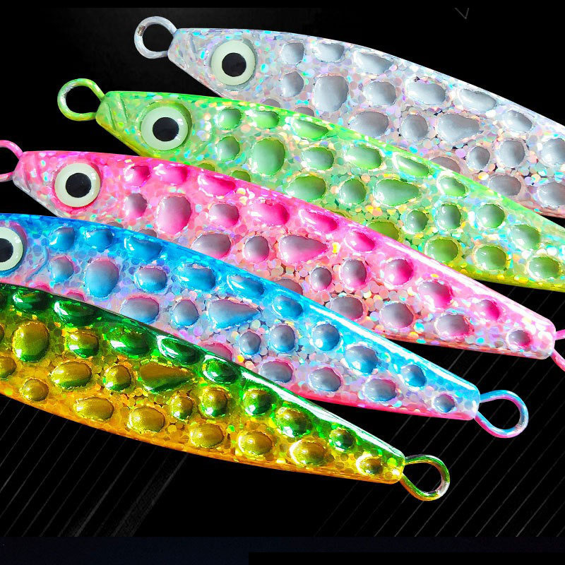 1個入りメタルジグフィッシングルアー UVレーザー反射マイク - Fishing Lure Spoon のレビューと価格
