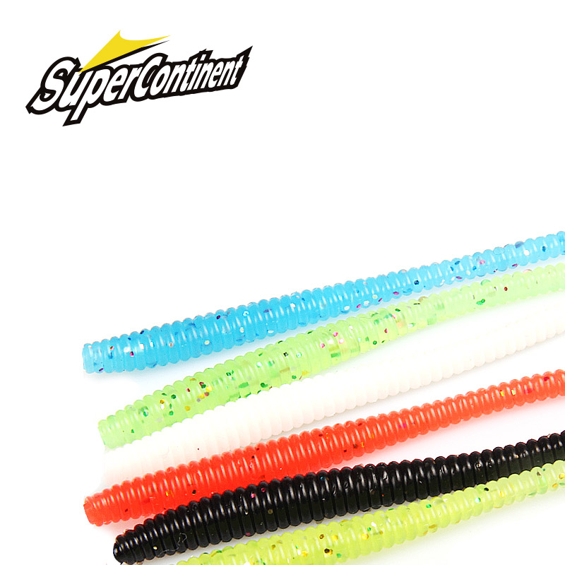 超大陸スローシンキングトラウトワームソフト餌 20 個人工釣 - Fishing Lure Soft Plastic のレビューと価格